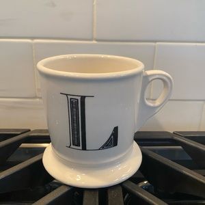 Anthropologie Monogram/Letter “L” Mug